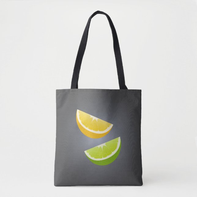 Bolsa Tote Limão & Lima – Design Moderno de Citrin (Frente)