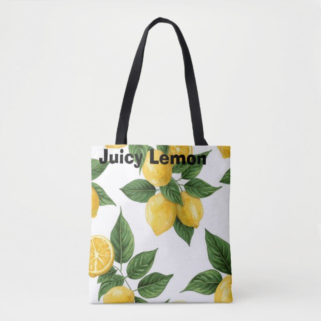 Bolsa Tote Limão Suculento (Frente)