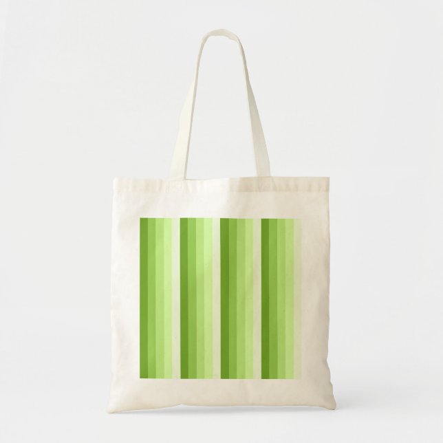 Bolsa Tote Lime green shadow stripes (Frente)