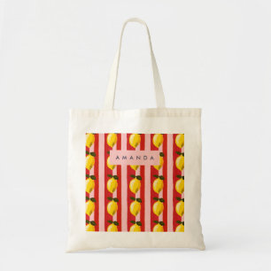 Bolsa Tote Limões amarelo-limão personalizados