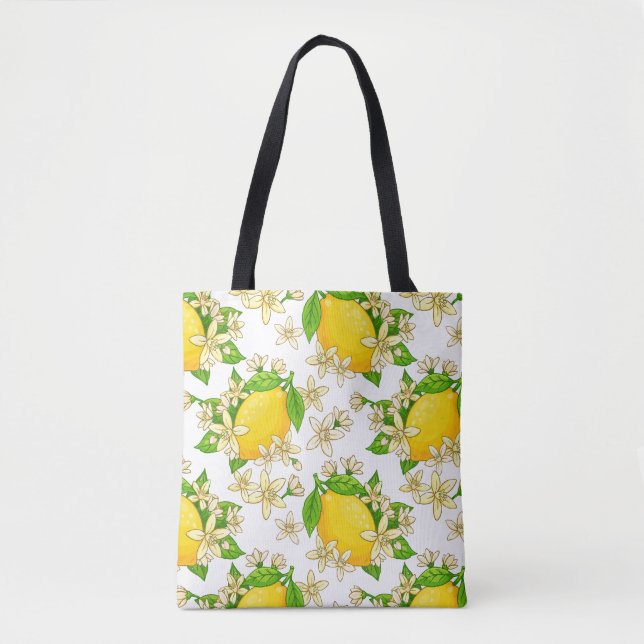 Bolsa Tote limões amarelos (Frente)
