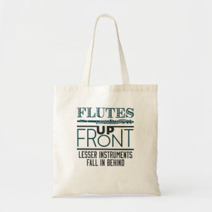 Bolsa Tote Limpa a Banda de Marcha de Fluto Frontal