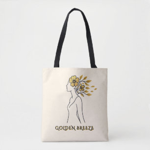 Bolsa Tote Limpeza do ouro - Silhueta Minimalista Fluente