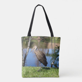 Bolsa Tote Limpkin - Fotografia da fauna selvagem - Saco de T