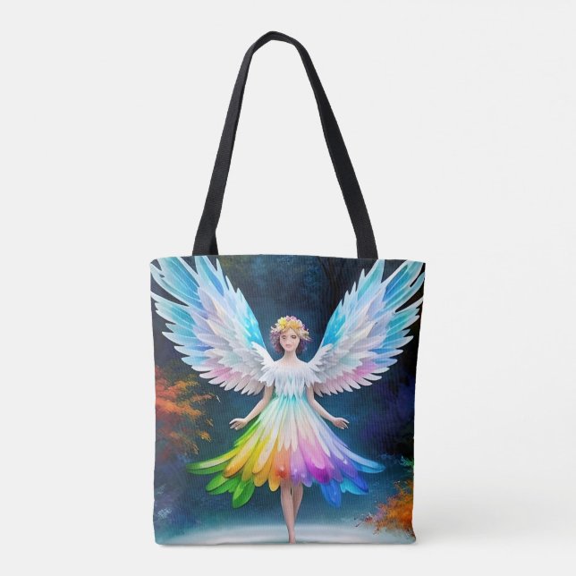 Bolsa Tote Linda Anjo Wings Art-35444 (Verso)
