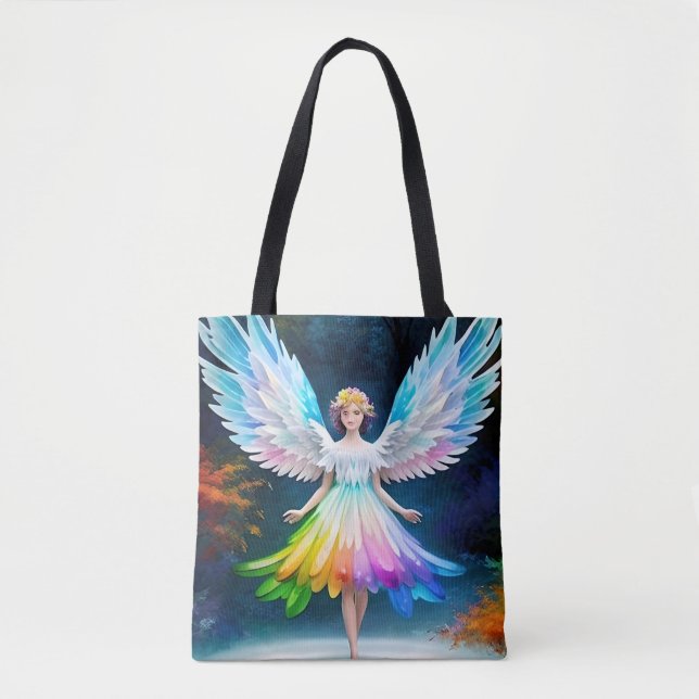 Bolsa Tote Linda Anjo Wings Art-35444 (Frente)