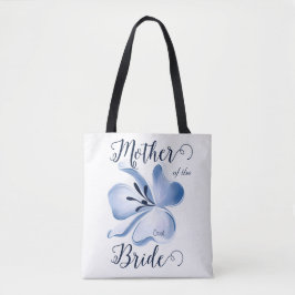 Bolsa Tote Linda Aquarela Azul Flor Mãe de Noiva