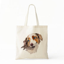 Linda Aquarela Azul Orelha Australiana