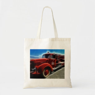 Bolsa Tote Linda e brilhante Arte de Caminhão de Fogo Vermel