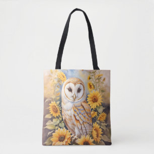 Bolsa Tote Linda Fogueira De Celeiro E Girassóis