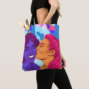 Bolsa Tote Linda Gay Mulheres Lésbicas Orgulho Gráfico