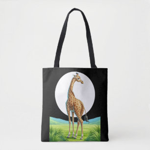 Bolsa Tote linda girafa