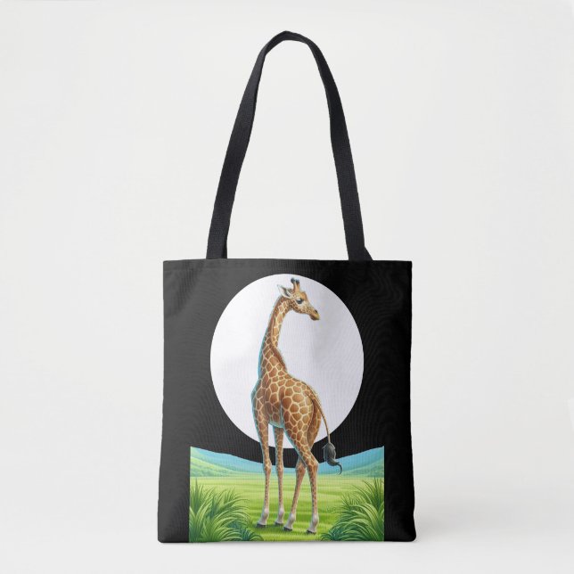 Bolsa Tote linda girafa (Frente)