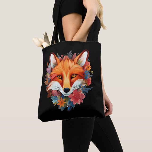 Bolsa Tote Linda Linda Mola Aquática Flor De Fox (Close Up)