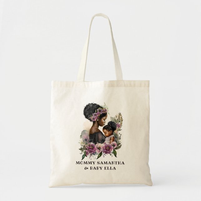 Bolsa Tote Linda mãe negra e filha (6) (Frente)