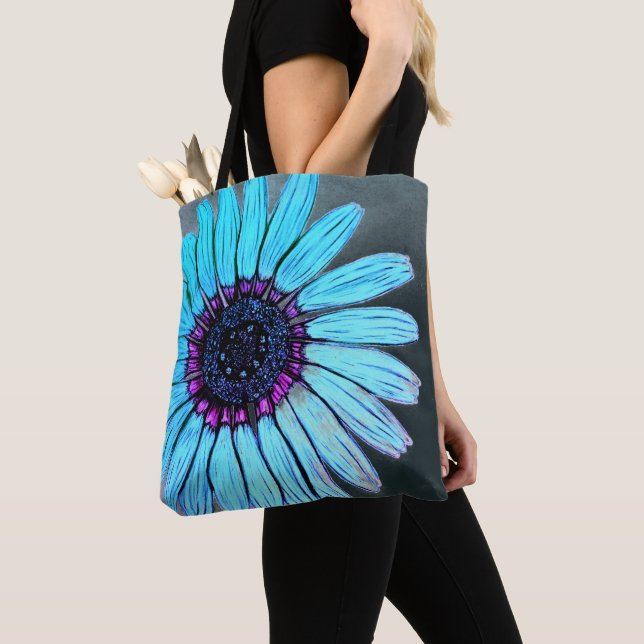 Bolsa Tote Linda mão esboçada Flor (Close Up)