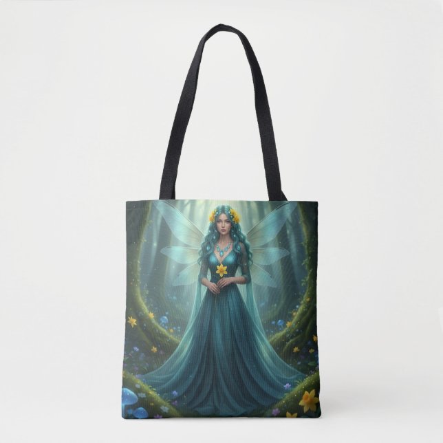 Bolsa Tote Linda Marcha de Aquamarine Fairy (Frente)