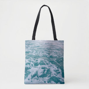 Bolsa Tote Linda mármore do mar ondas texturehipster, backgro