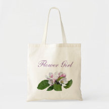 Linda menina flor de flor de maçã rosa