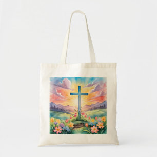 Bolsa Tote Linda Páscoa Watercolor Art