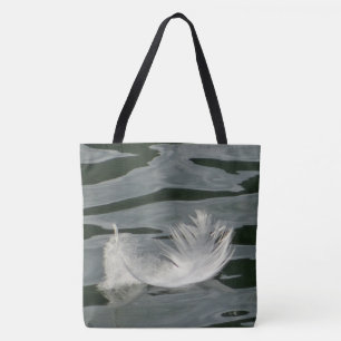 Bolsa Tote Linda pena branca