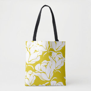 Bolsa Tote Linda tela de fundo floral.