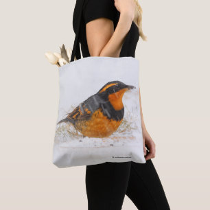 Bolsa Tote Linda variedade de sabiá-lo na neve