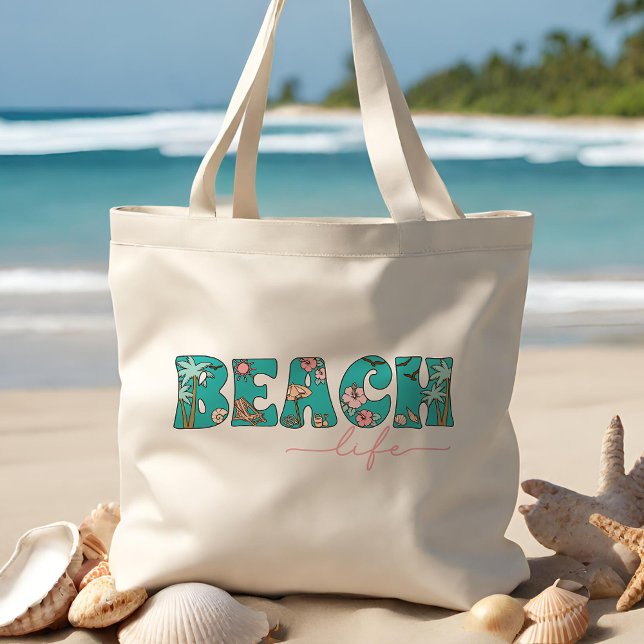 Bolsa Tote Linda vida na praia (The perfect tote for a day at the beach!)