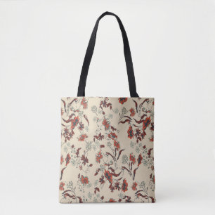 Bolsa Tote Linda vintagem Padrão floral em muitos tipos 