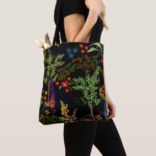 Bolsa Tote Lindas e bonitas flores de desenho animado