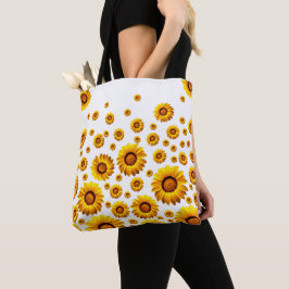 Bolsa Tote Lindas flores amarelas