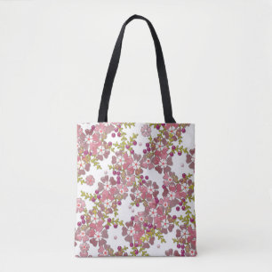 Bolsa Tote Lindas flores de vidro