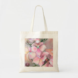 Bolsa Tote Lindas Flores Orquídeas Rosa - Pintura Original