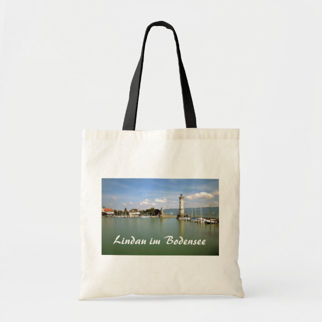 Bolsa Tote Lindau im Bodensee, lembrança de Alemanha (Frente)