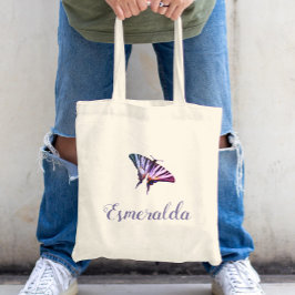 Bolsa Tote Lindo Borboleta Simples Elegante Minimalista Perso