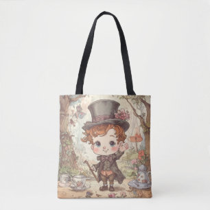 Bolsa Tote Lindo Chapéu Louco Arte Caprichosa de Terra das Ma