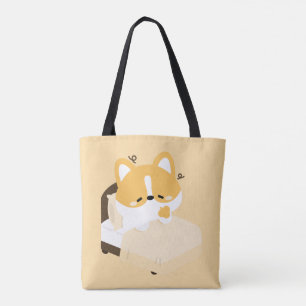 Bolsa Tote Lindo Corgi Cansado