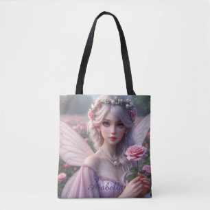 Bolsa Tote Lindo Fada de Junho em Rosas