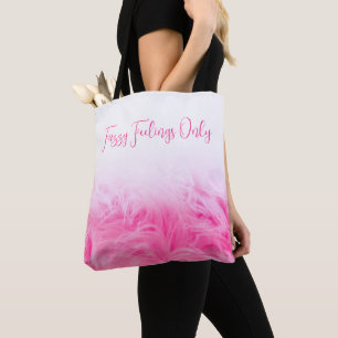 Bolsa Tote Lindo Falso Pelo Fofinho Rosa Personalizado
