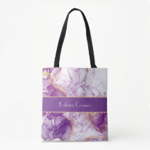 Lindo Fundo Roxo em Aquarela, Folhas Douradas