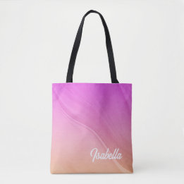 Bolsa Tote Lindo Laranja Rosa Moderno