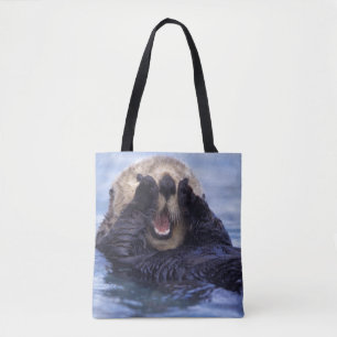 Bolsa Tote Lindo Lontra Marinha Alasca, EUA