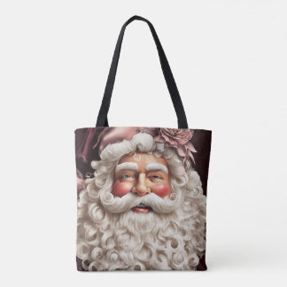 Bolsa Tote Lindo Papai Noel Vintage
