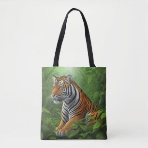 Bolsa Tote Lindo tigre na selva