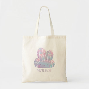 Bolsa Tote Lindo Você É Uma Joia Pedra Preciosa Pastel