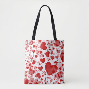 Bolsa Tote Lindos padrões cardíacos VII + suas ideias