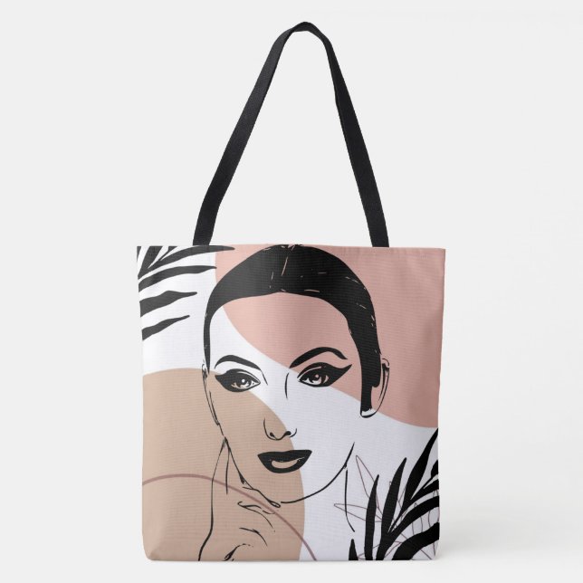 Bolsa Tote LIne Art Boho (Frente)