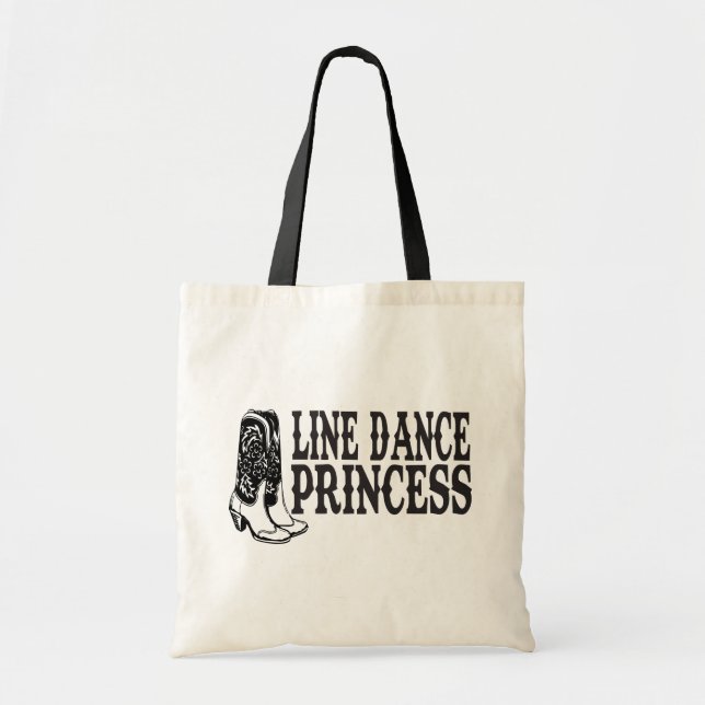 Bolsa Tote Line Dancing Cowboy Boots Cowgirl Música country (Frente)