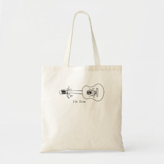 Bolsa Tote Lineart, blogueiro básico, minimalística da música