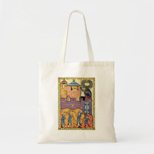 Bolsa Tote Lingando Rochas, Codex Manesse do século 14